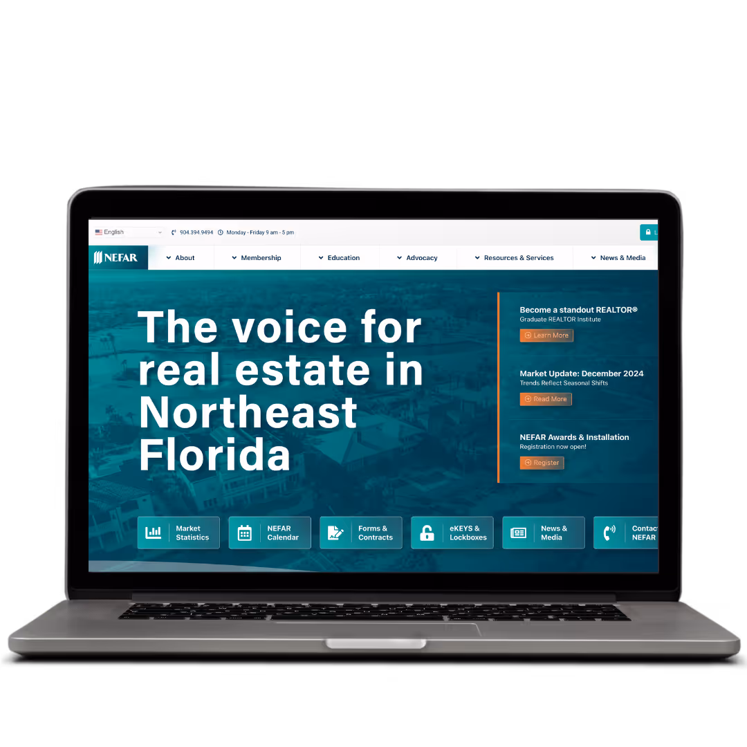NEFAR Realty Group website designed by Think1 Designs