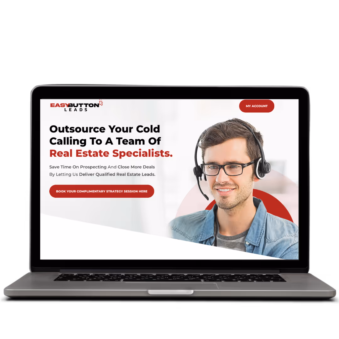 Easy Button Leads website design by Think1 Designs