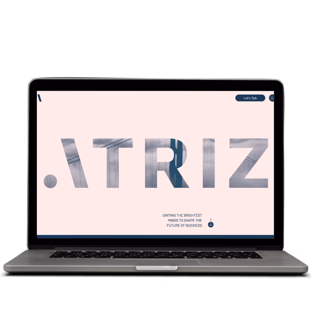Atriz website designed by Think1 Designs