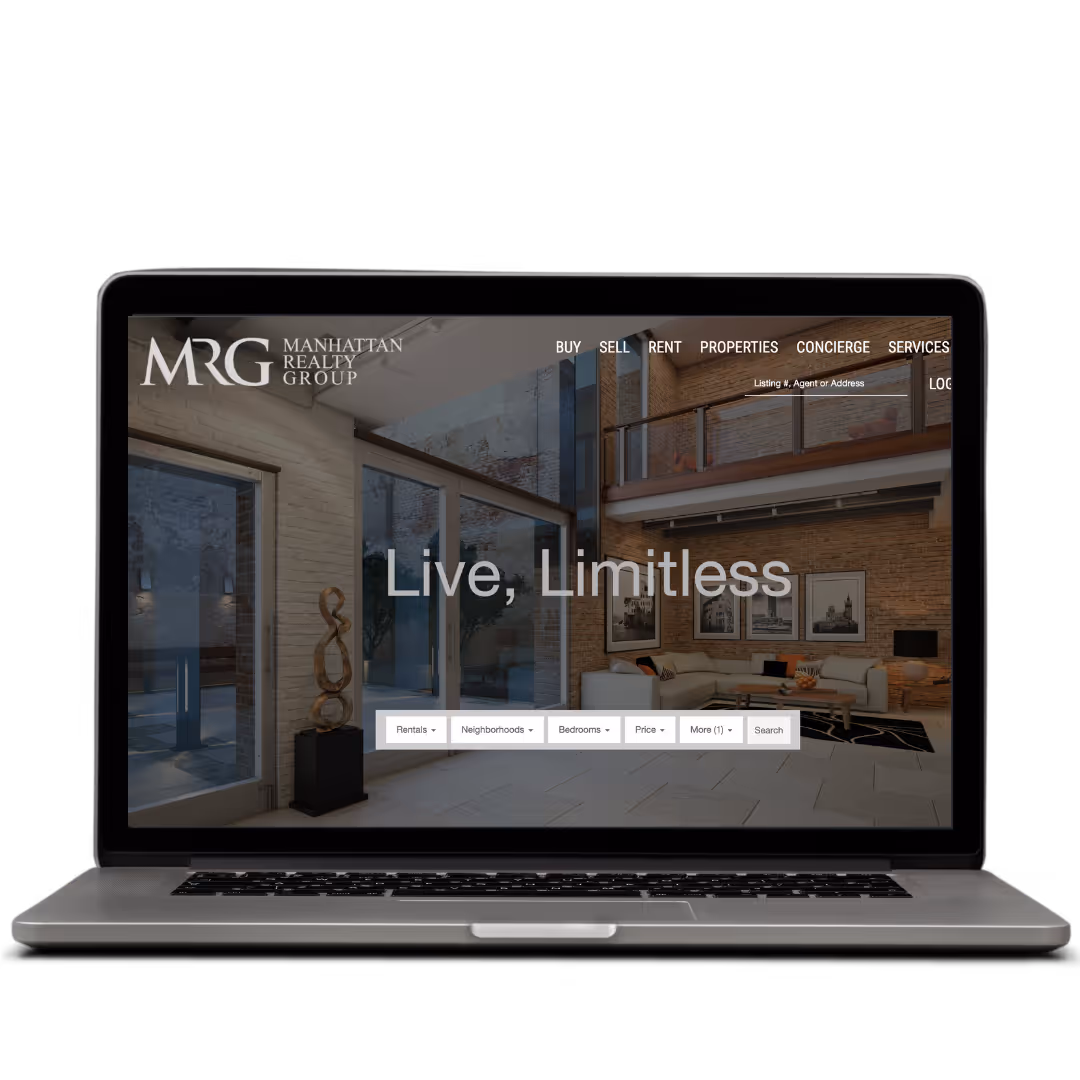 MRG Realty website designed by Think1 Designs