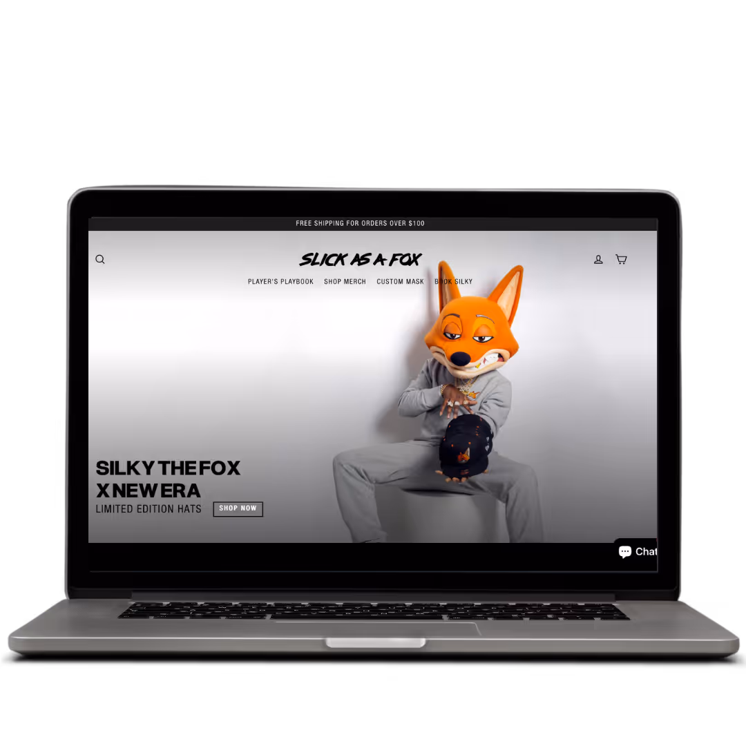 Slick As a Fox e-commerce website designed by Think1 Designs