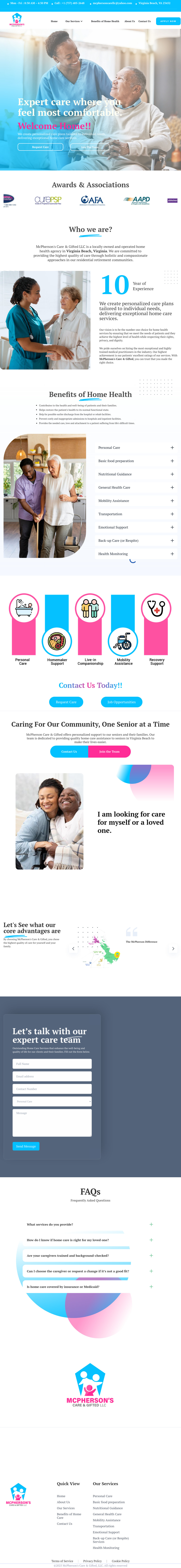 Think1 Designs web design project