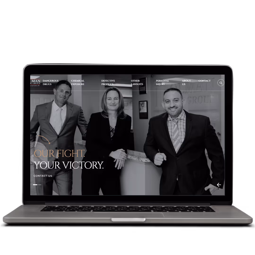 Dolman Law Group website designed by Think1 Designs