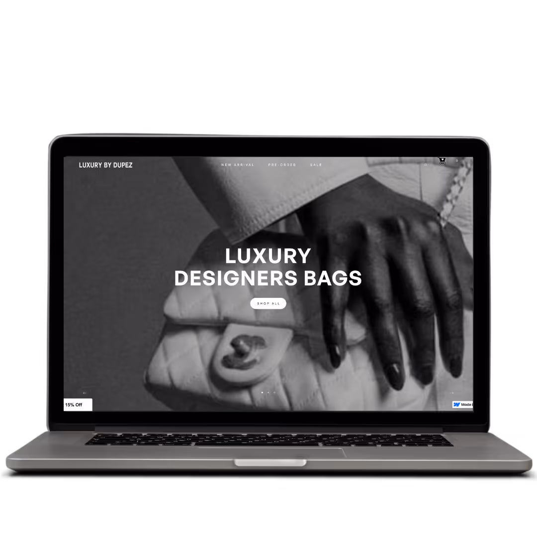 Luxury By Dupex e-commerce website designed by Think1 Designs